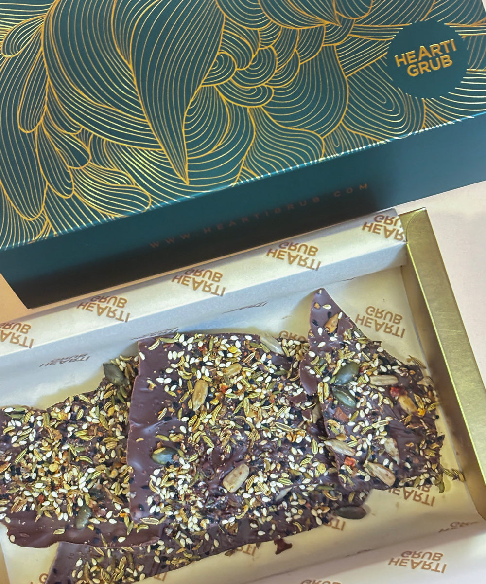 Seed & Spice Dark Chocolate Barks