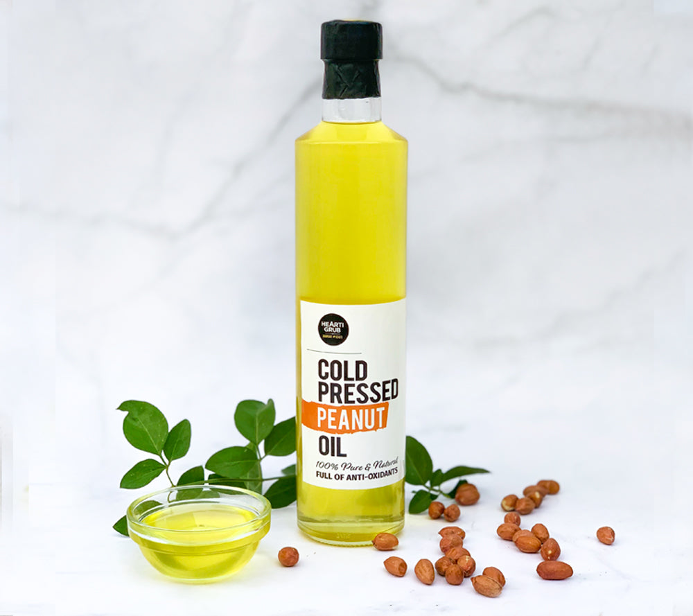Cold Pressed Peanut Oil. MAd ein UAE. Dubai. HeartiGrub