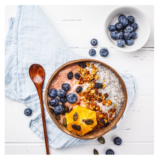 Blueberry Smoothie Bowl with Chia Pudding