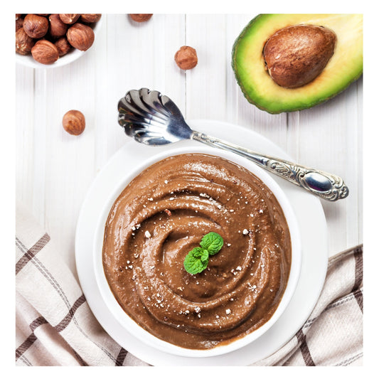 Cacao Hazelnut Butter Avocado Pudding