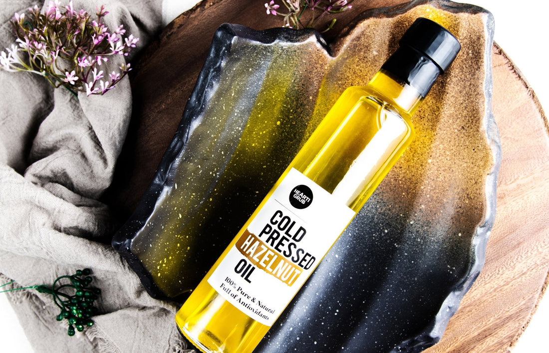 Cold pressed Hazelnut Oil | Made Locally in UAE | HeartiGrub