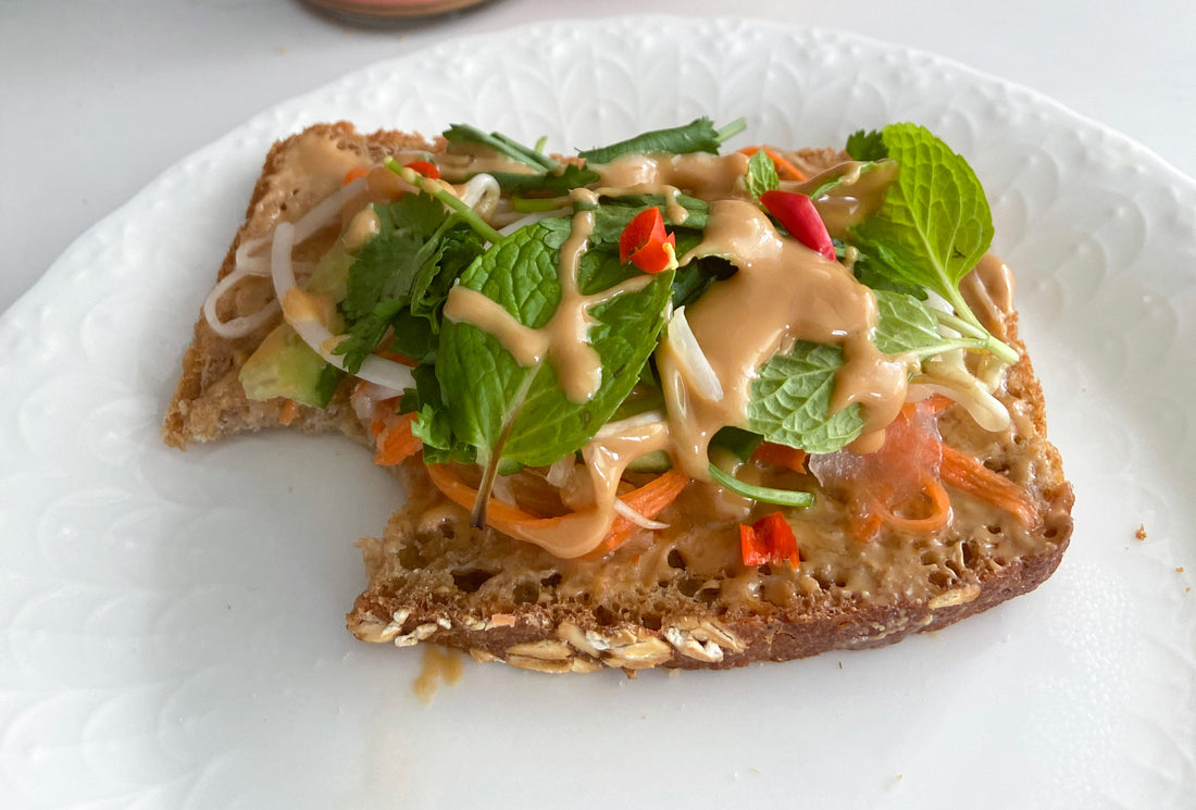 Banh Mi Inspired Peanut Butter Toast