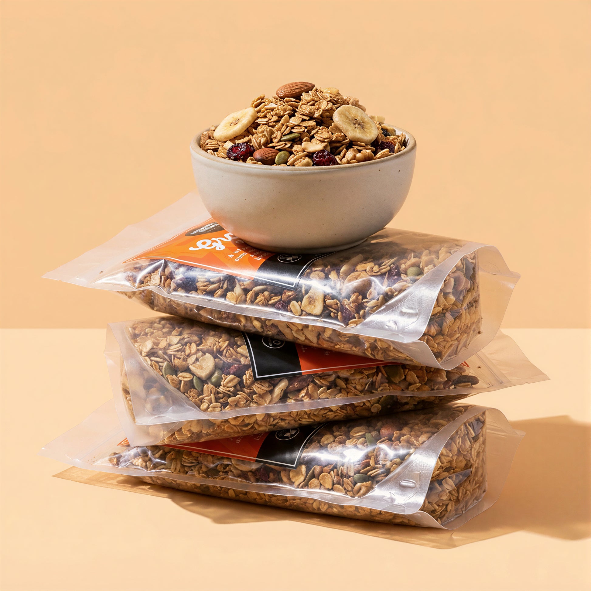 Original granola. Healthy Granola. Made in UAE. HeartiGrub.