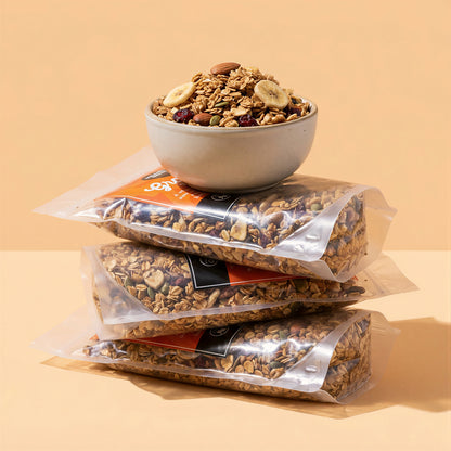 Original granola. Healthy Granola. Made in UAE. HeartiGrub.
