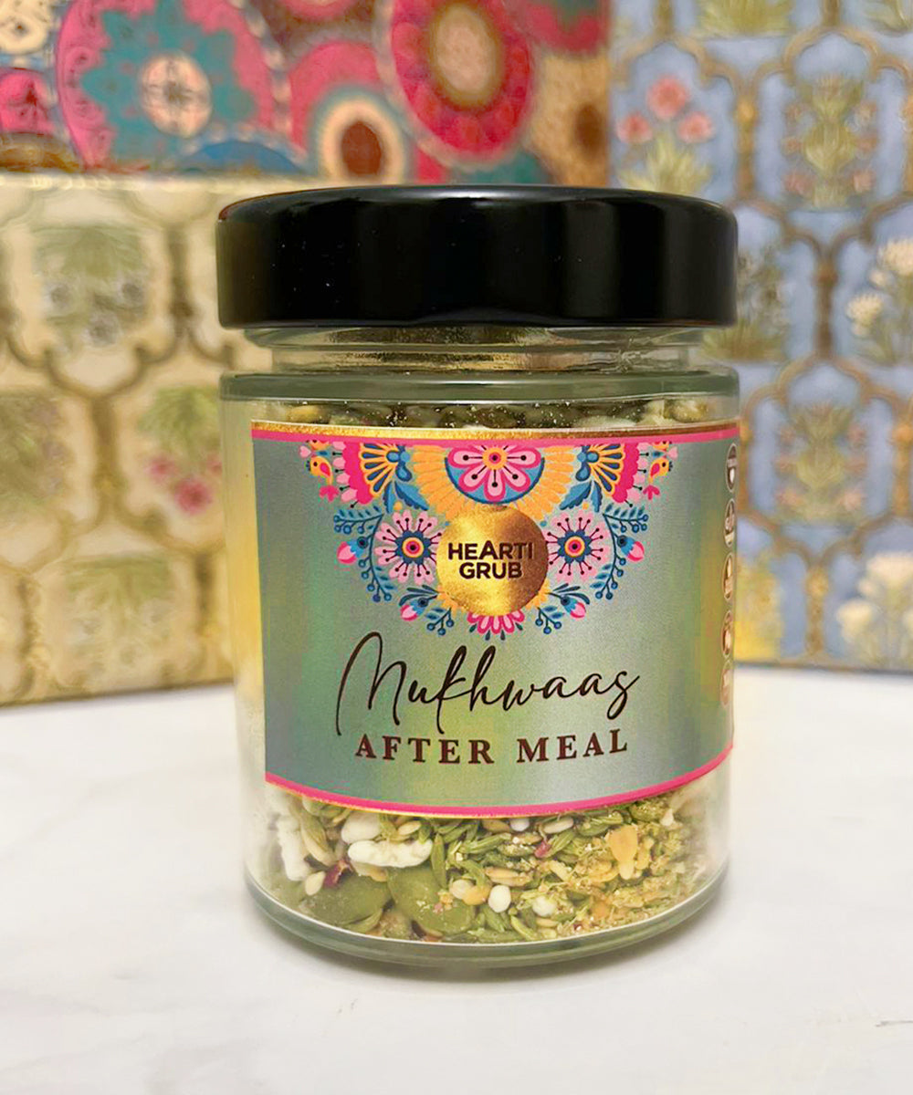 Mukhwaas. Gift set with Modak, Ganesh Chaturthi items. Ganesh Chaturthi. Gifting. Made in Small Batches. Deliciously Decadent. Vegan Gluten Free Refined Sugar Free. Delicious Modak. Nuts. Delivery throughout U.A.E. HeartiGrub