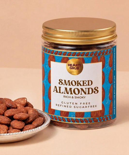 Smoked Almonds. HeartiGrub. Vegan. Gifting. Dubai. UAE. Diwali Gifts. smoked almonds Dubai · gourmet nuts Dubai · premium almonds UAE · Diwali gifts Dubai · Diwali gift hampers Dubai · gourmet Diwali gifts · premium Diwali gifting UAE · corporate Diwali gifts Dubai · corporate gift hampers UAE · Diwali nuts gift box · festive gifting Dubai · gourmet gifting UAE