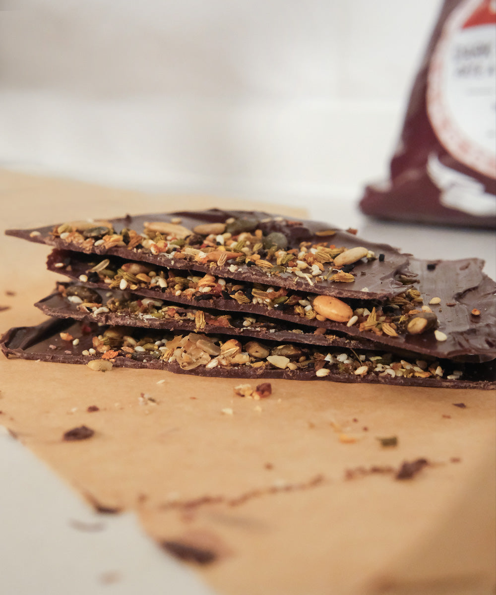 Seed & Spice Dark Chocolate Barks