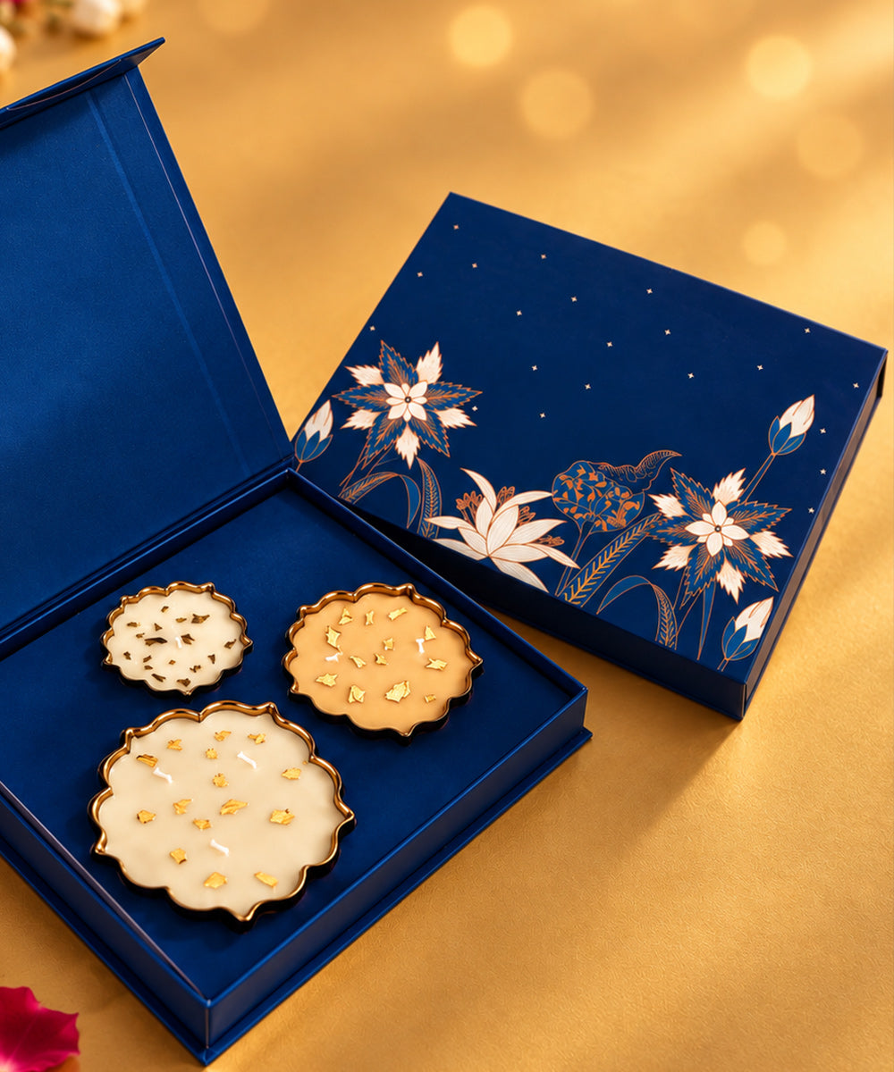 Diwali gifts Dubai, luxury Diwali gifts UAE, Diwali gift add-ons, scented candles Dubai, festive gifting Dubai, corporate Diwali gifting, premium Diwali hampers UAE, Urli Candles, Sandal wood candles, Tea Rose. HeartiGrub