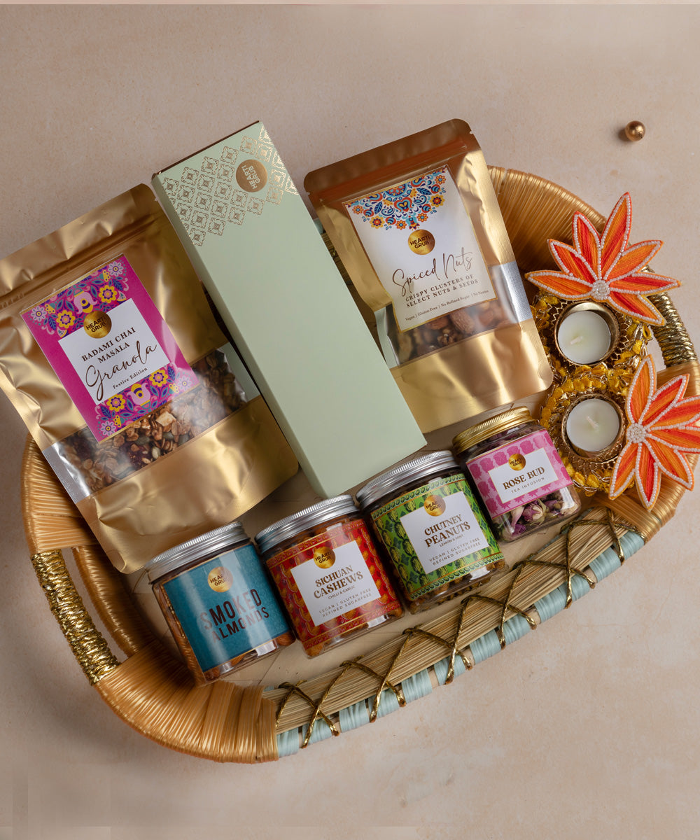 Bespoke Diwali gift. Thoughtful gifts. No Nasties. Clean Ingredients. UAE. Dubai. Abu Dhabi. Sharjah. Delivery throughout UAE. Nuts. Nut Butters