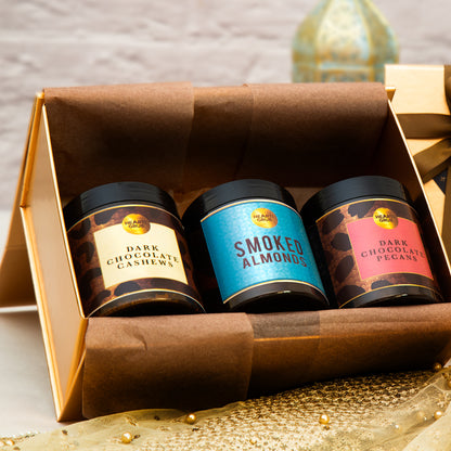Без ума от орехов | Подарочная коробка из розового золота 3 | Изысканные подарки на Рамадан