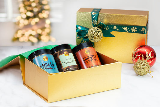 Chrsitmas Gifts. Holiday Gifts. MAd ein UAE. Gourmet Gifting. HeartiGrub. Nut Butters. Home Delivery. Nuts.Chocolates.