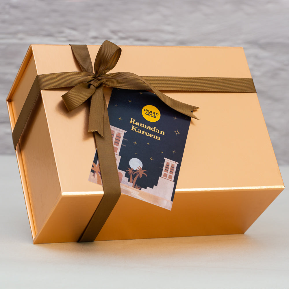 Без ума от орехов | Подарочная коробка из розового золота 3 | Изысканные подарки на Рамадан