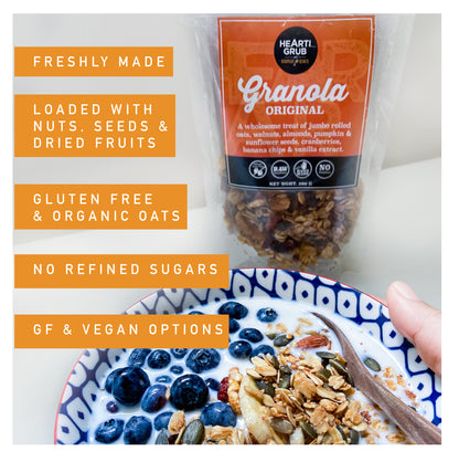 ORIGINAL GLUTEN FREE GRANOLA by HEARTIGRUB. DUBAI. Why this granola is so good?